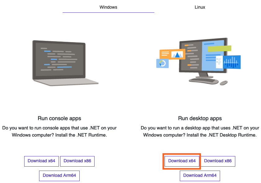 NET installation certificate tool